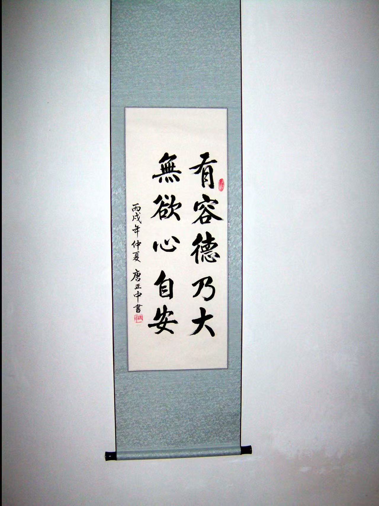 唐教授书法作品：有容德乃大